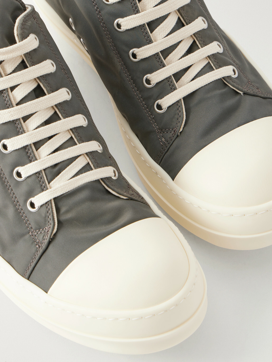 DRKSHDW by Rick Owens - Ramones Denim Sneakers - Gray