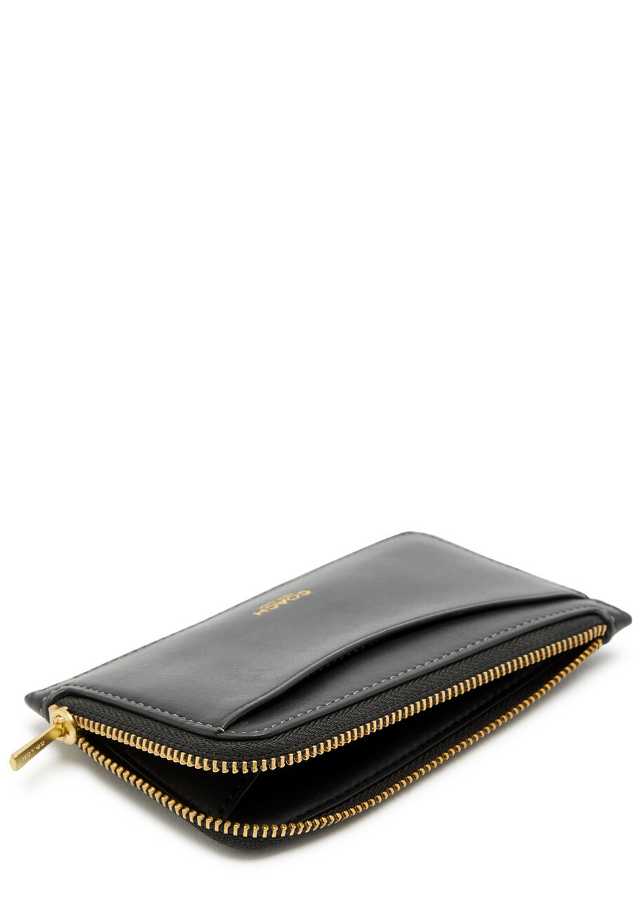 Coach Leather Cardholder - Black - One Size