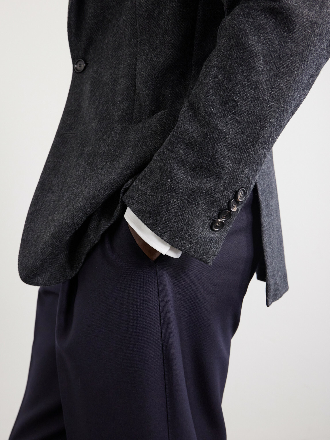 De Petrillo - Faro Wool and Cashmere-Blend Blazer - Gray