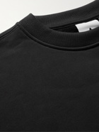 ADIDAS ORIGINALS - Adicolor Logo-Embroidered Cotton-Blend Jersey Sweatshirt - Black