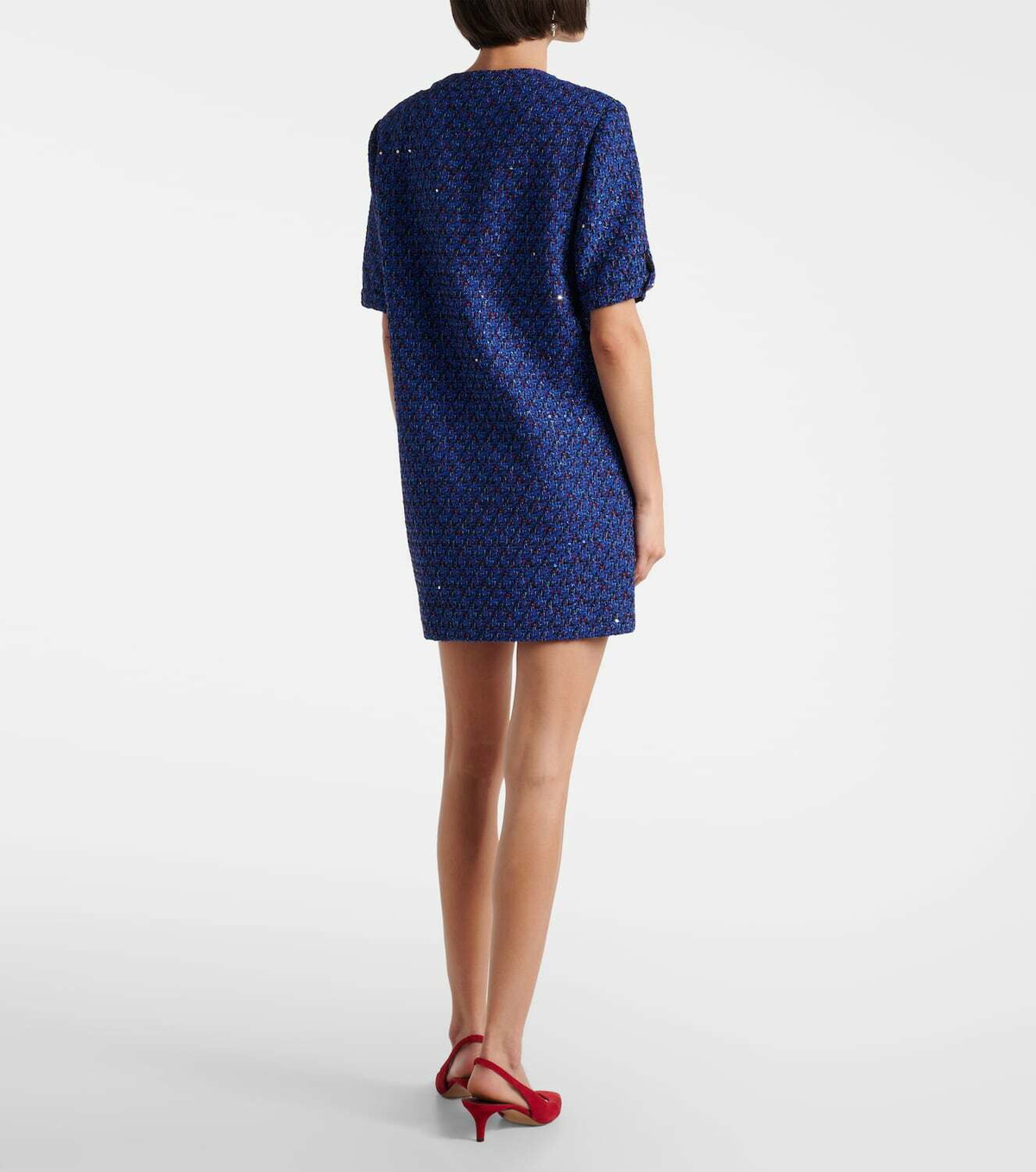 Alessandra Rich Sequined tweed minidress