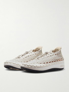 Nike - ACG Watercat Woven Leather and Rubber-Trimmed Woven Sneakers - White