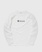 Snow Peak Soft Cotton Logo Long Sleeve T Shirt White - Mens - Longsleeves