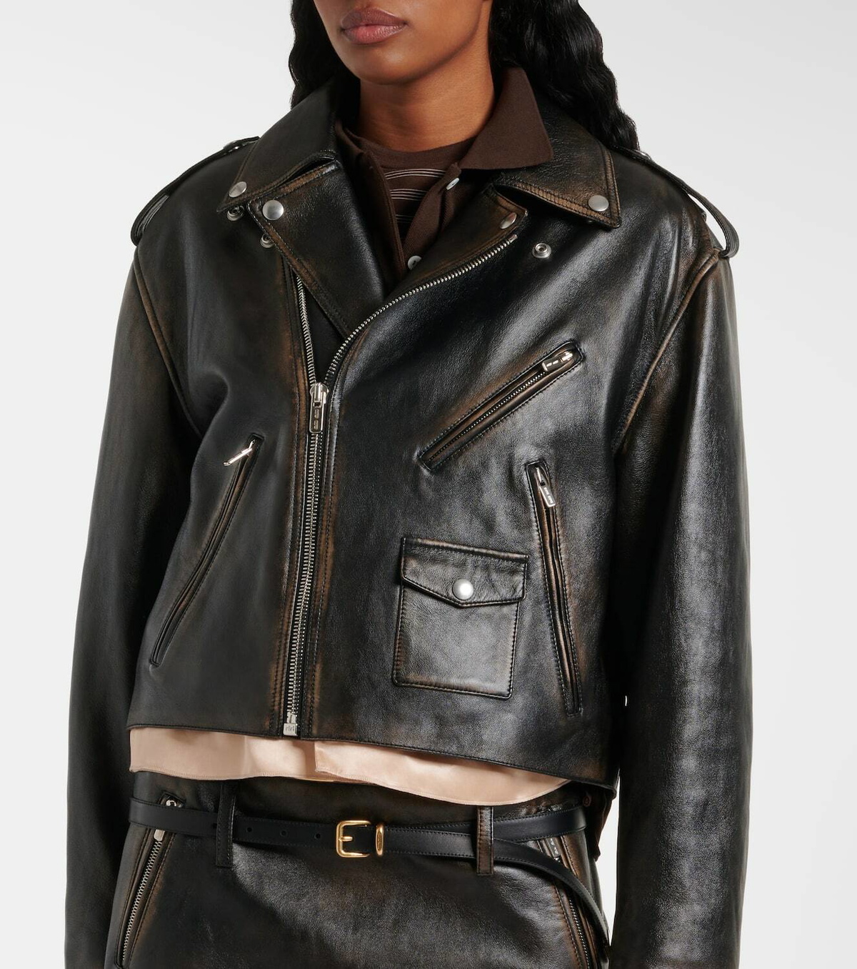 Miu Miu Leather jacket Miu Miu
