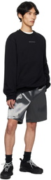 HELIOT EMIL Black Astrape Crewneck Sweatshirt