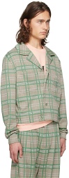 AMIRI Green Plaid Jacket