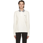 Lacoste Off-White Heritage Long Sleeve Polo