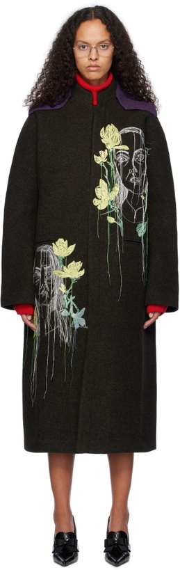 Photo: AO Yes Khaki Embroidered Coat
