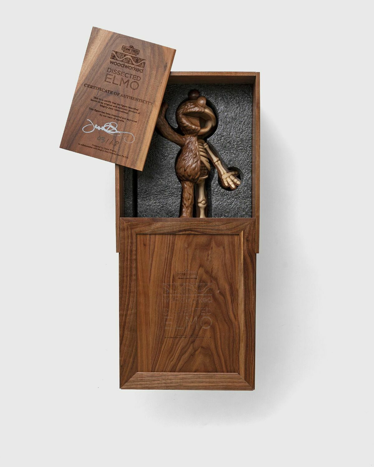 Mighty Jaxx Woodworked Dissected Elmo Brown Toys Mighty Jaxx
