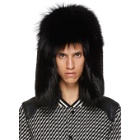 Saint Laurent Black Fur Trapper Hat
