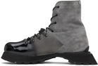 DEMON Gray Poyana High Boots