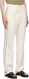 TOM FORD Off-White Piping Sweatpants
