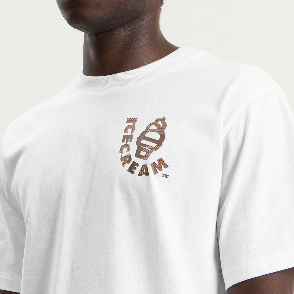 ICECREAM Men's Waffle Cone T-Shirt in White