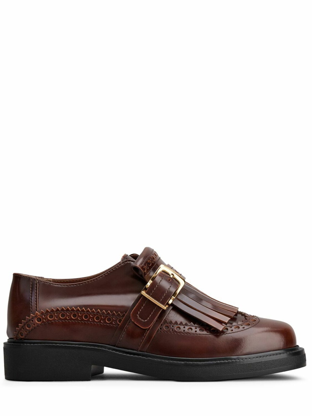 Photo: TOD'S 10mm Leather Buckle Strap Loafers