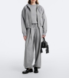 Sportmax Cotton-blend jersey hoodie