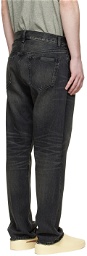 Essentials Black Faded Jeans