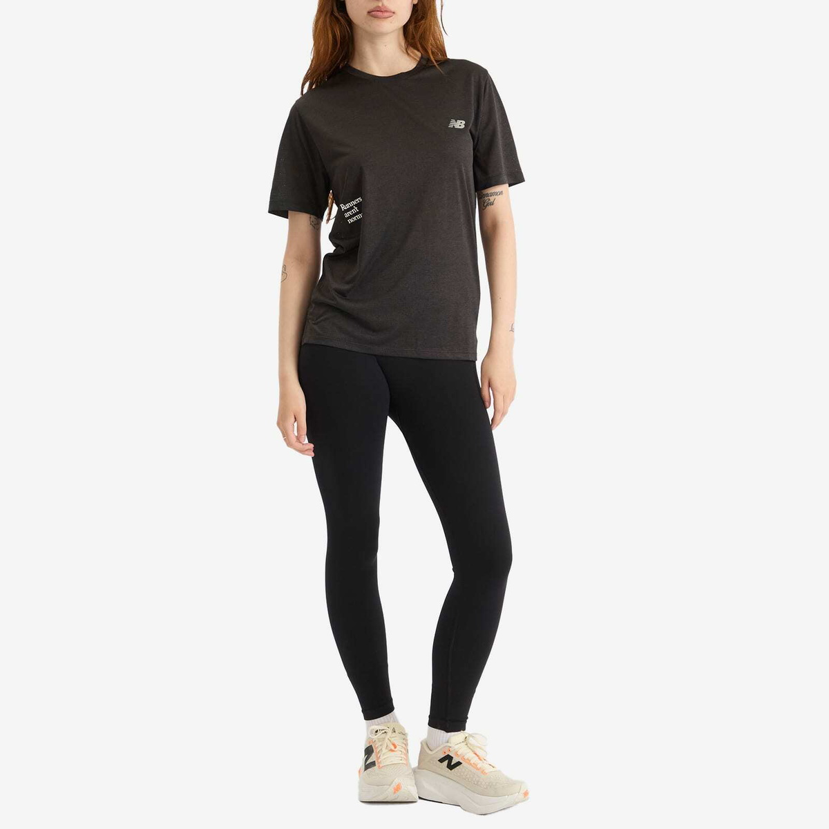 New Balance RAN Graphic T-Shirt in Black