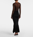 Nensi Dojaka Zoe flared maxi skirt