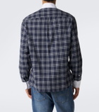 Brunello Cucinelli Checked cotton-blend flannel shirt