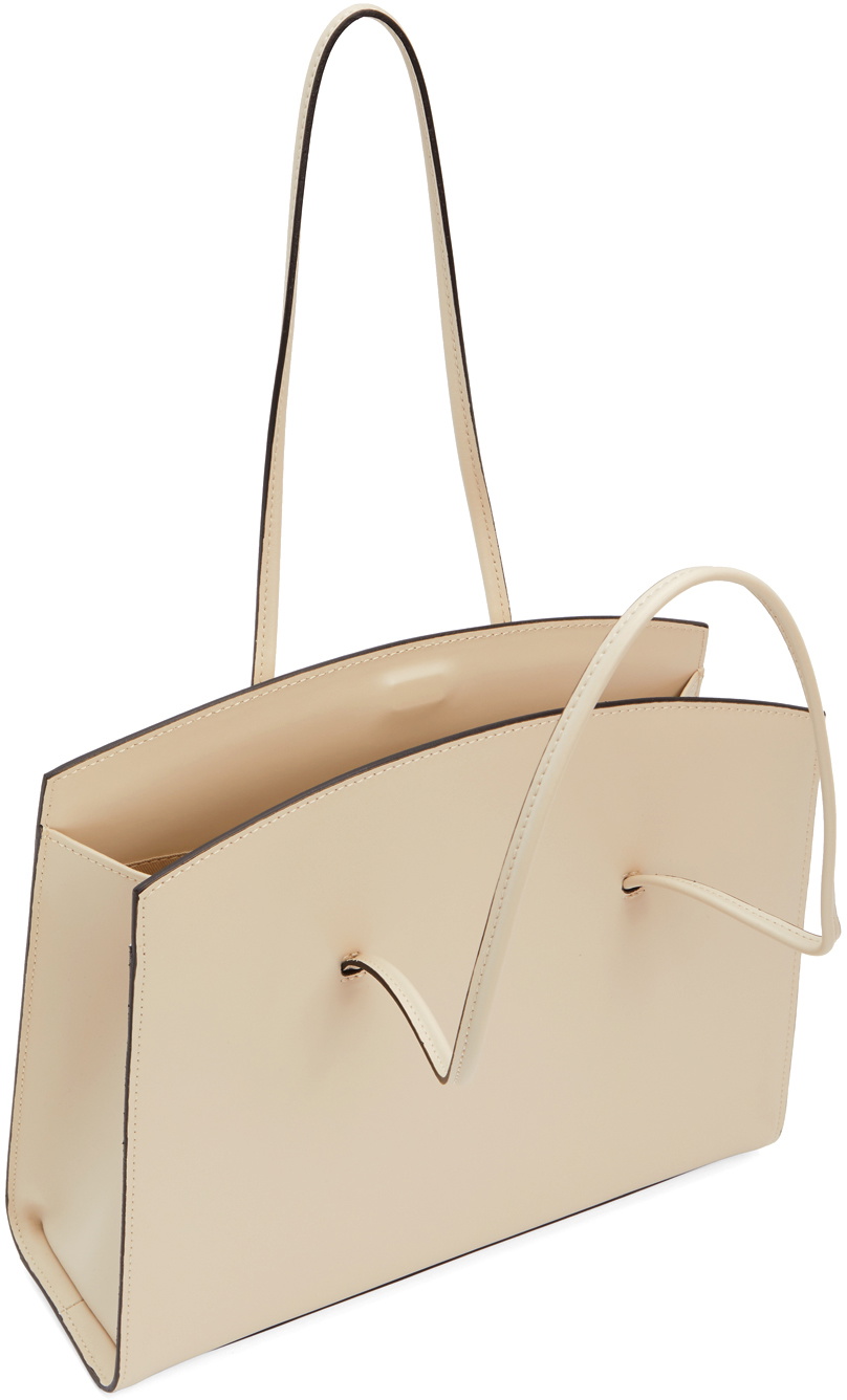 Little Liffner Beige Lizard Mini Minimal Bag Little Liffner