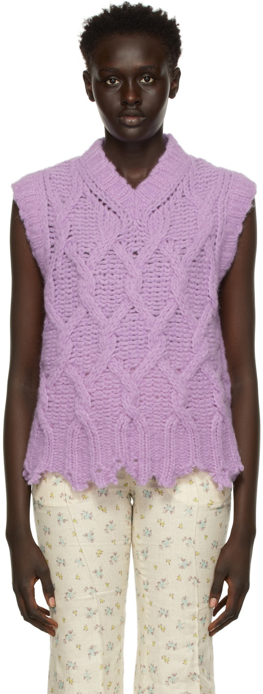 Acne Studios Purple Kandren Vest Acne Studios