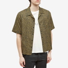 Saint Laurent Men's Baby Cat Vacation Shirt in Black/Camel