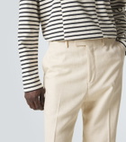 Wales Bonner Alto satin-trimmed flared pants