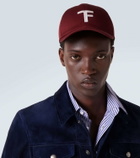 Tom Ford TF leather-trimmed canvas baseball cap