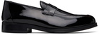 Ernest W. Baker Black Leather Loafers