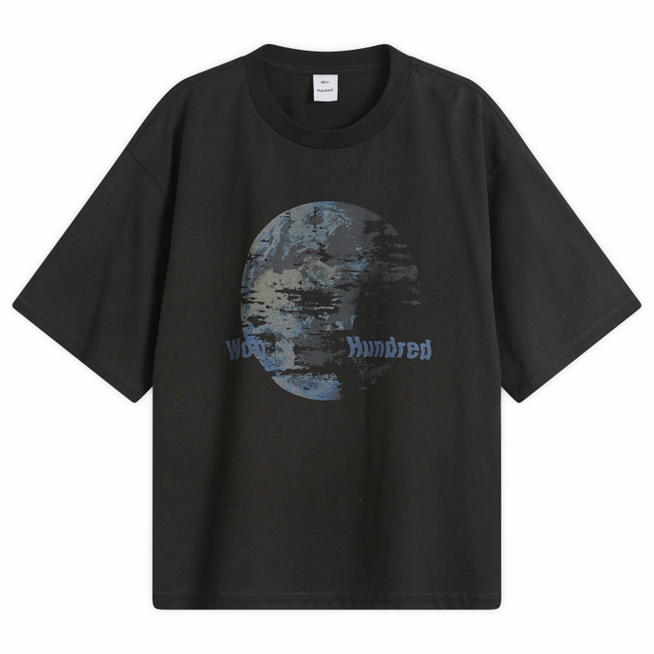 Photo: Won Hundred Men's Houston Globe T-Shirt in Washed Black