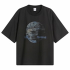 Won Hundred Men's Houston Globe T-Shirt in Washed Black