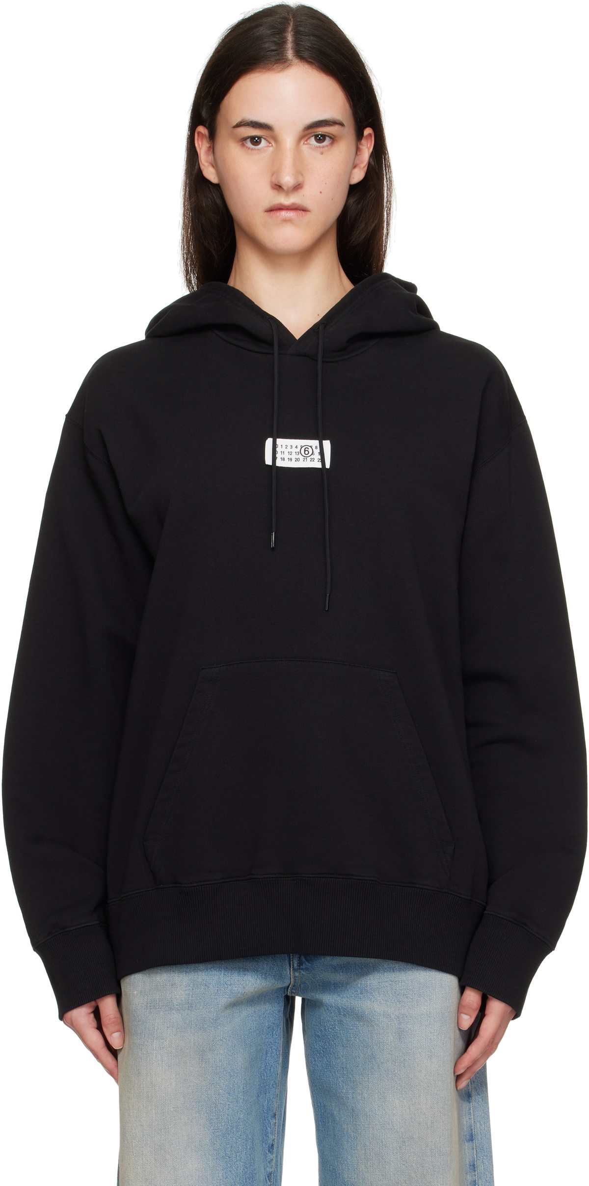 MM6 Maison Margiela Black Studded Hoodie MM6 Maison Margiela