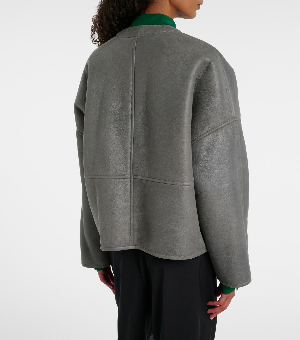 Loewe Pebble shearling-lined leather jacket