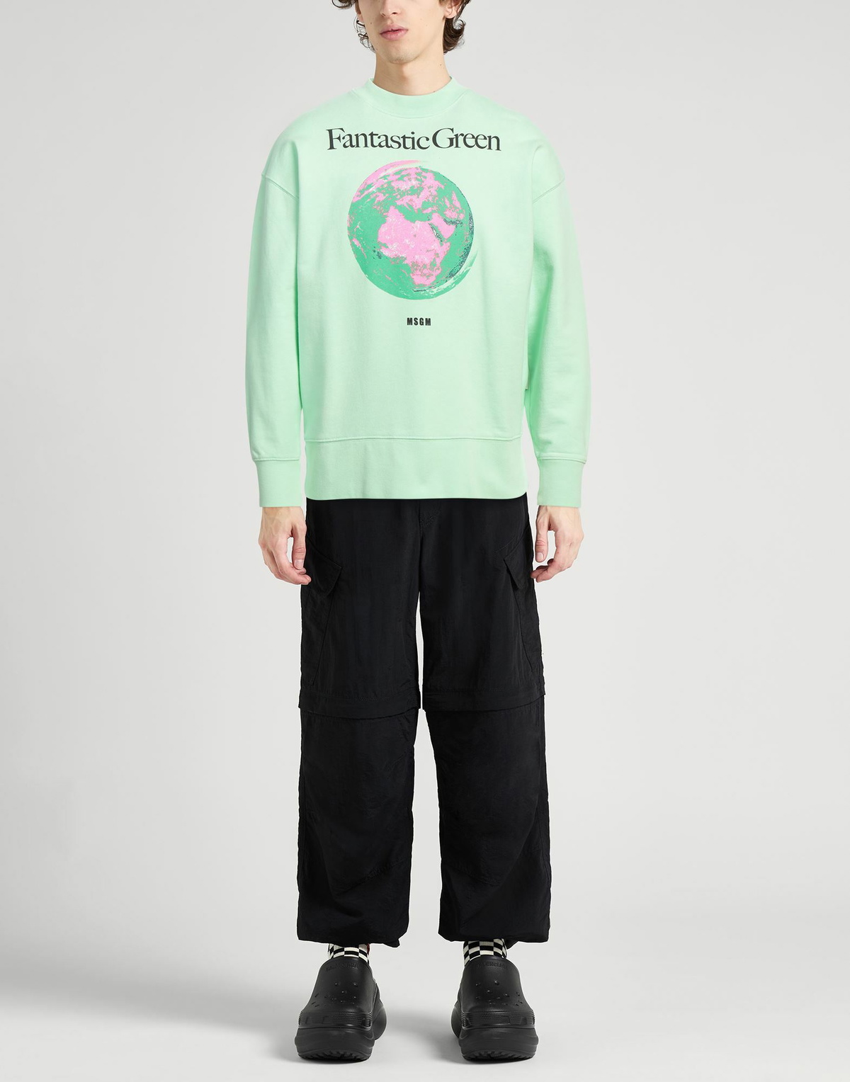 Msgm Mens Sweatshirt Light in Green