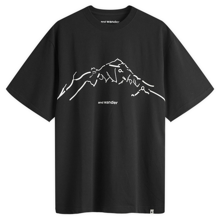 Photo: and wander x Daijiro Ohara Map Key Print T-Shirt in Black