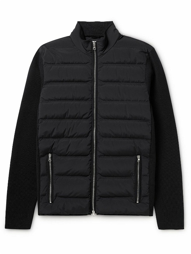 Photo: Orlebar Brown - Wallace Quilted Shell and Merino Wool Down Jacket - Black