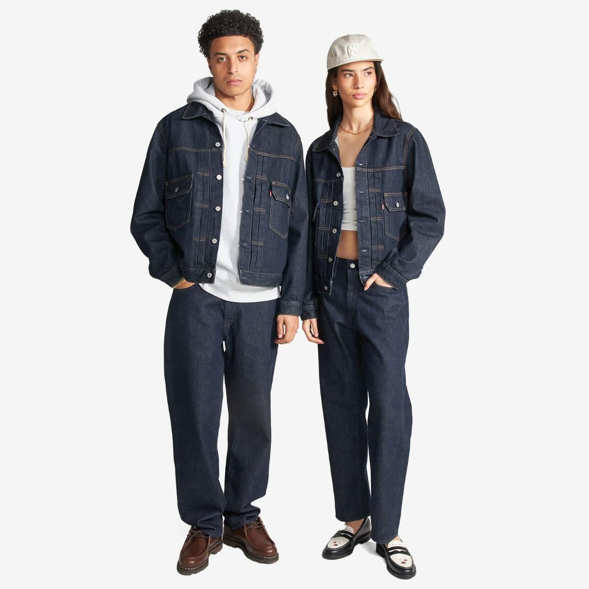 E by END. Levis 568 in Dark Rinse