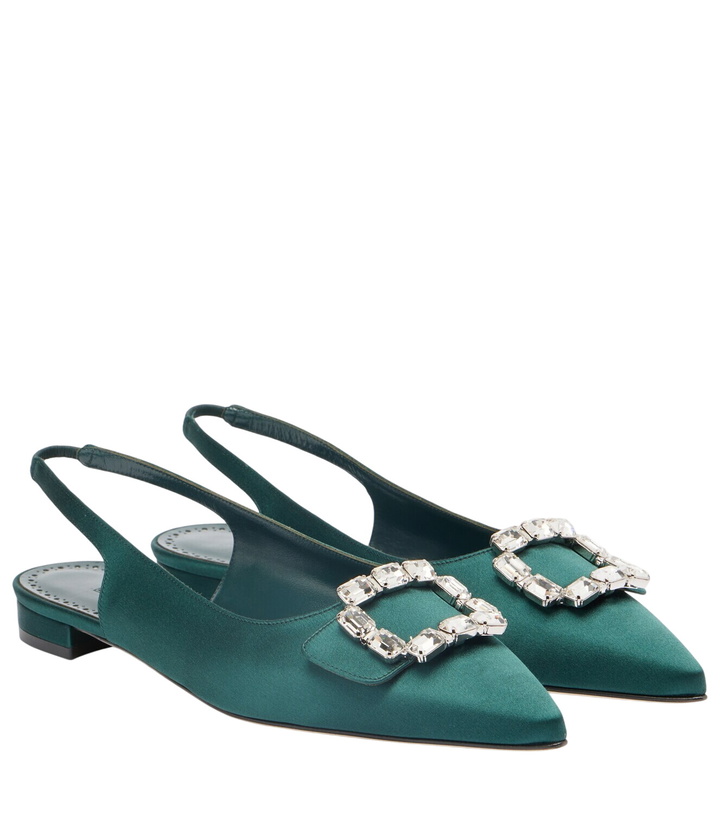 Photo: Manolo Blahnik Mayjou satin slingback flats