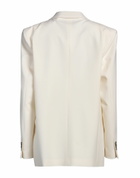 Msgm Womens Blazer Ivory