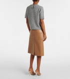 Velvet Layton embellished alpaca and wool-blend top