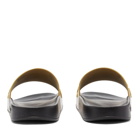 Givenchy Men's Tonal Logo Slide Sandal in Black/Gold