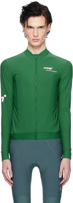 Photo: MAAP Green Training Thermal LS Jersey T-shirt