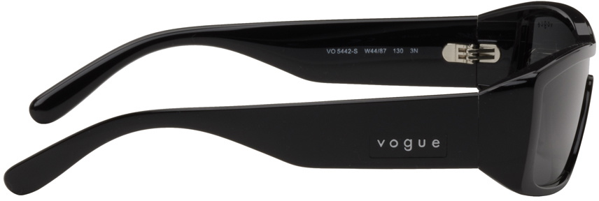 Vogue Eyewear Black Hailey Bieber Edition Rectangular Sunglasses display picture 2