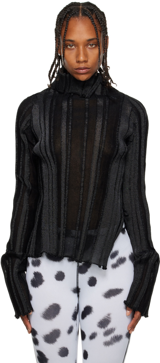 A. ROEGE HOVE Black Ida Turtleneck