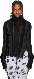 A. ROEGE HOVE Black Ida Turtleneck