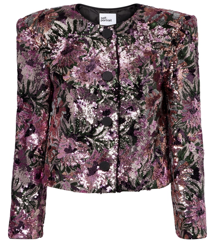 Photo: Self-Portrait Sequined jacket