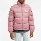 Napapijri Women's Box Logo Puffer Jacket in Pink Foxglove