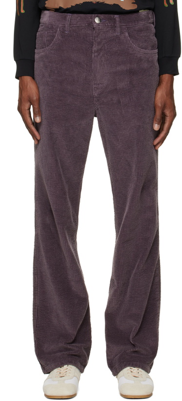 Photo: Marni Purple Corduroy Flared Trousers