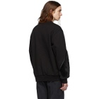 Feng Chen Wang Black Faux-Fur Panelled Sweatshirt