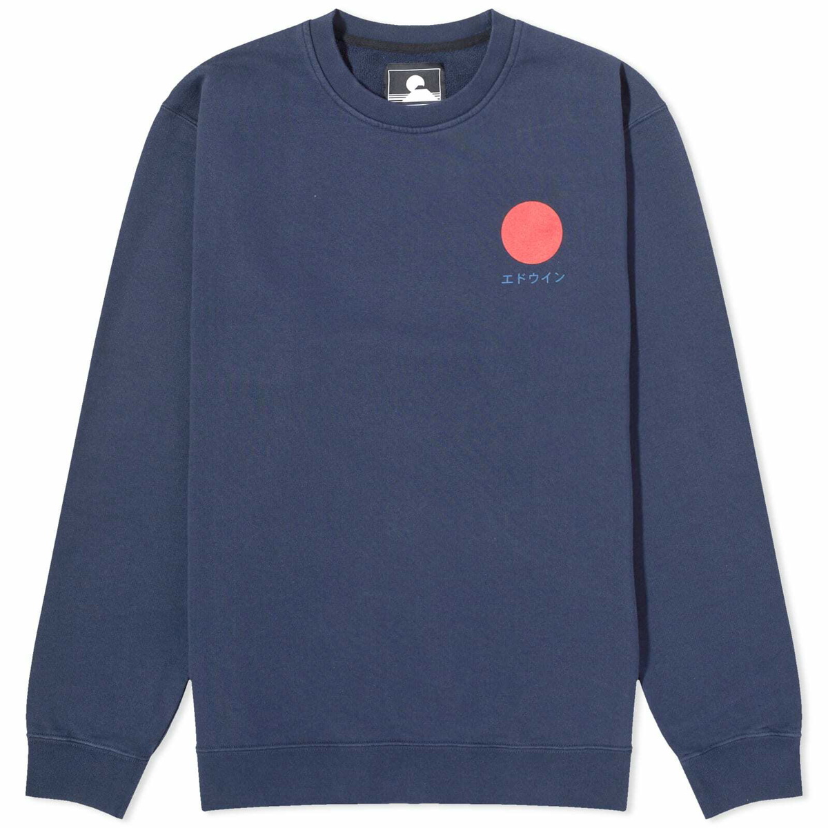 Edwin Men's Japanese Sun Crew Sweat in Navy Blazer